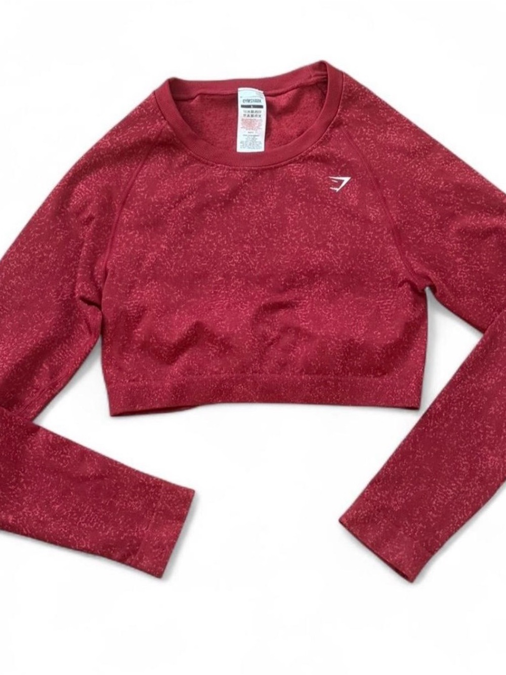 Gymshark Adapt Fleck Seamless Long Sleeve Crop Top